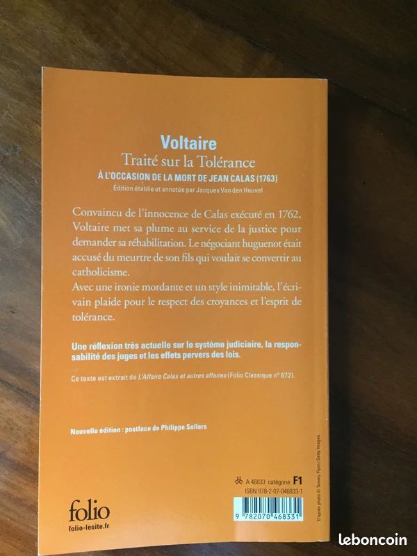 Traité sur la Tolérance - Voltaire (image 2)