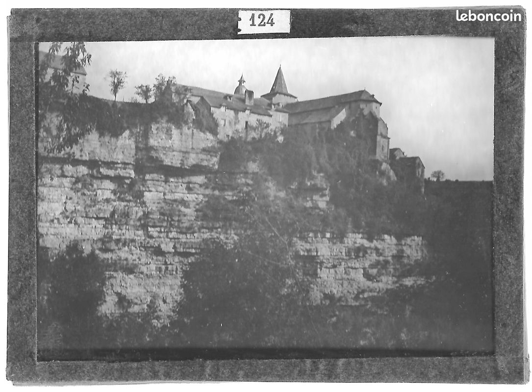 Plaque De Verre Photo Ancienne – Positif 6x9 Cm – Village Des Cévennes – France 1900