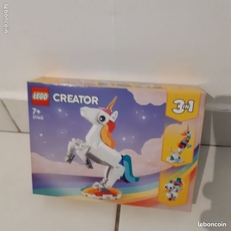 Lego creator 3en1 31140 licorne magique neuf (image 1)