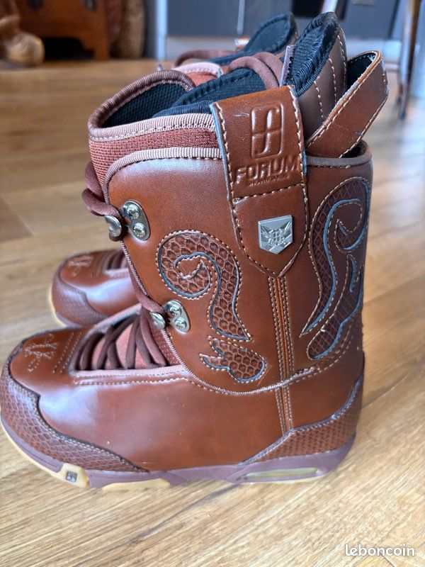 Bottes De Cowboy Homme En Cuir Marron - Taille US 12 - Fabriquées Au Mexique