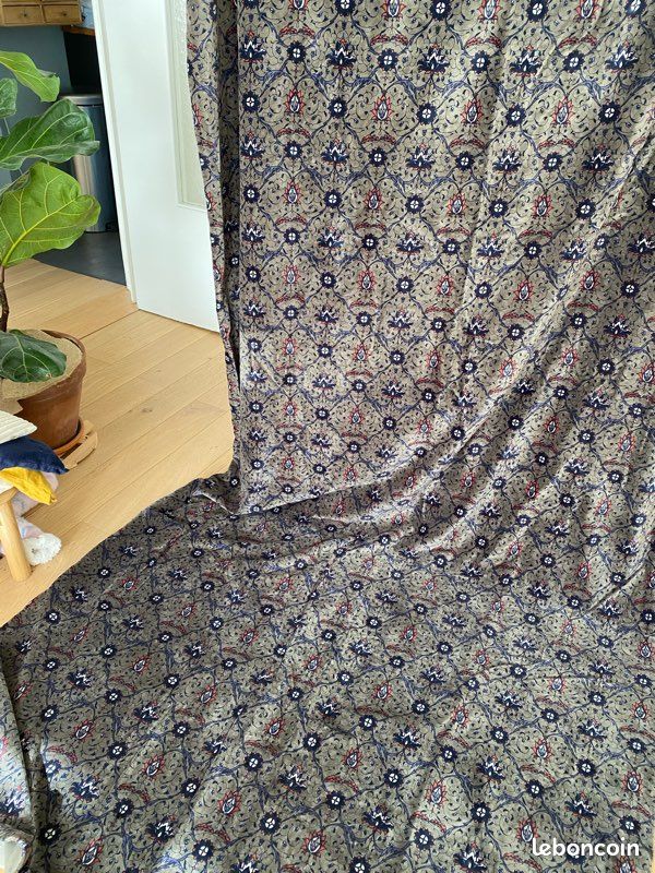 Rideau velours doublé Haomy Harmony textile (image 2)