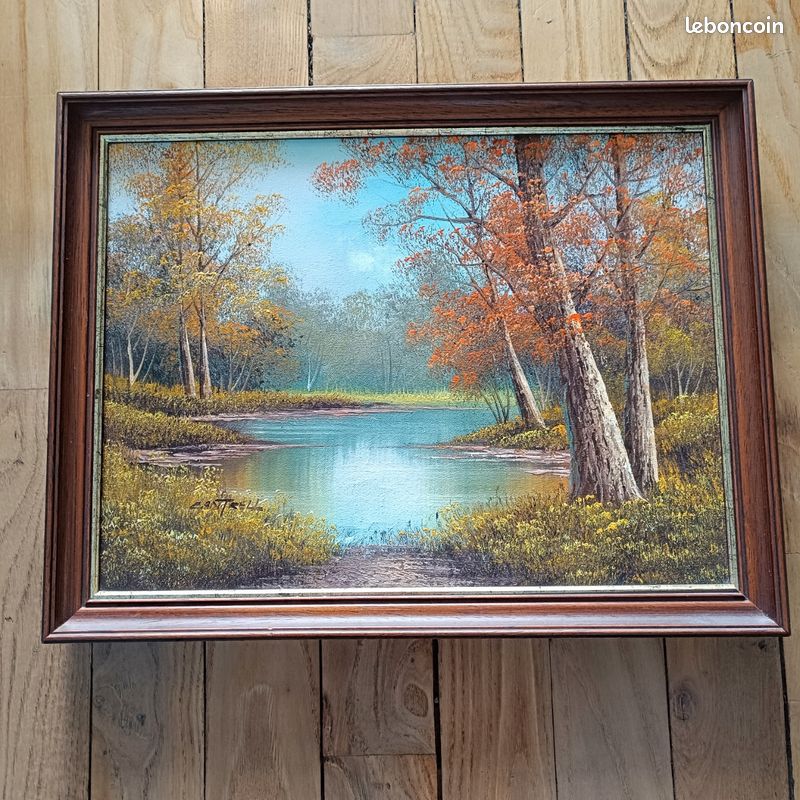 Tableau paysage ancien romantique Cantrell (image 1)