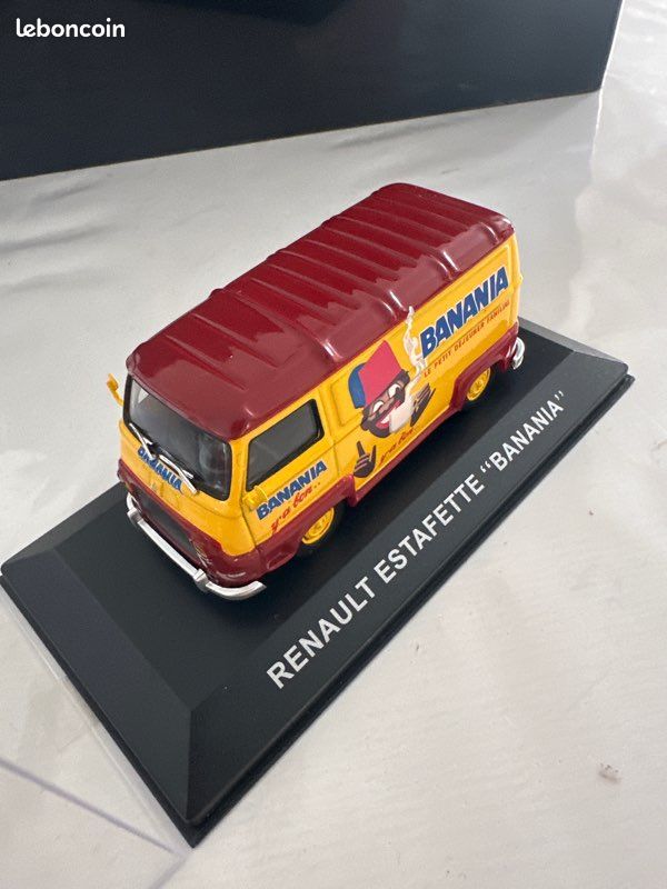 Miniature Renault Estafette ERIA, échelle 1/45, Fourgon Orange, Fabriquée En France, Occasion