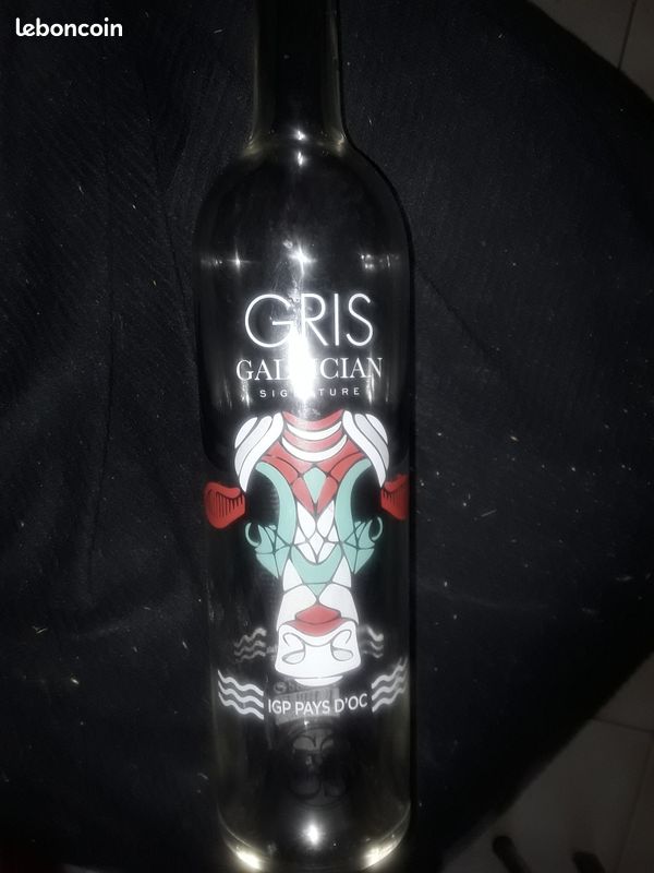 Bouteille sérigraphies gris gallician(hj) (image 1)