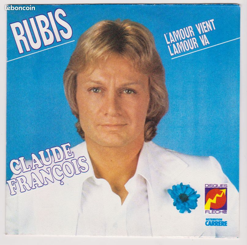 Disque vinyle 45 tours Claude François, Rubis NEUF jamais joué (image 1)