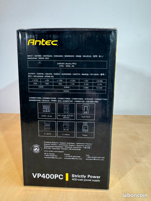 Alimentation ANTEC VP400PC 400W ATX (image 2)