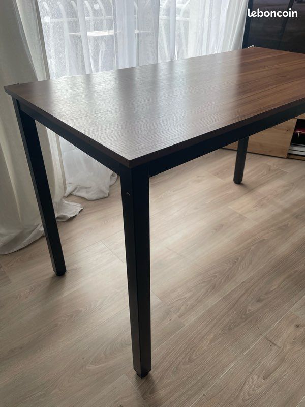 Bureau bois et noir (image 2)