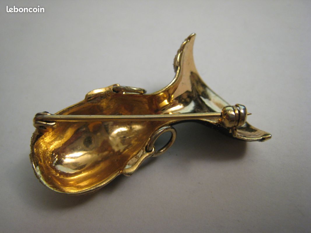 Broche Ancienne Fantaisie - Sans Marque - Occasion En Très Bon état - Bijou Vintage Rétro