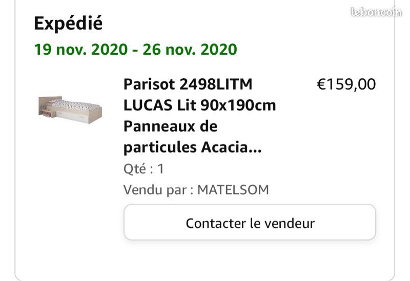 Vends 2 lit+sommier 1 personne (image 3)
