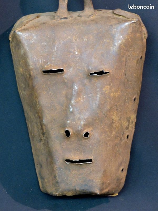 A Art Africain masque de forgeron Dogon Mali 45cm métal force brute primaire (image 6)