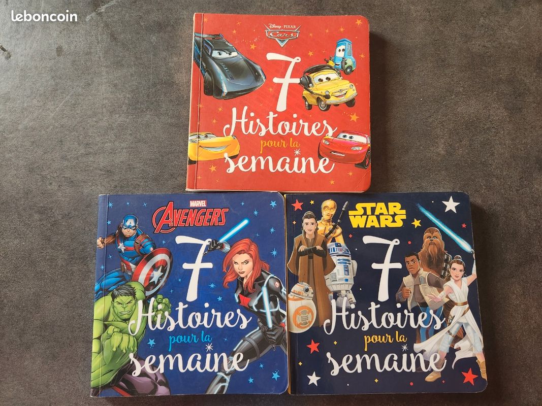 2 livres 7 histoires pour la semaine Star Wars Avengers Cars (image 1)