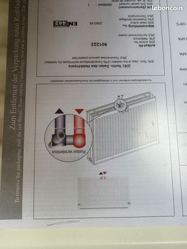 Radiateur acier HM HEIZKORPER type 22 (image 1)