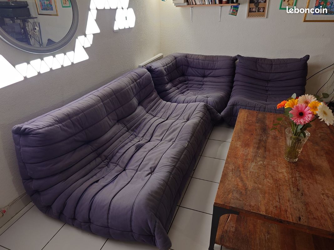 đïžÂ Ensemble LIGNE ROSET Togo Grande banquette + Angle + Chauffeuse, đ đș (image 3)