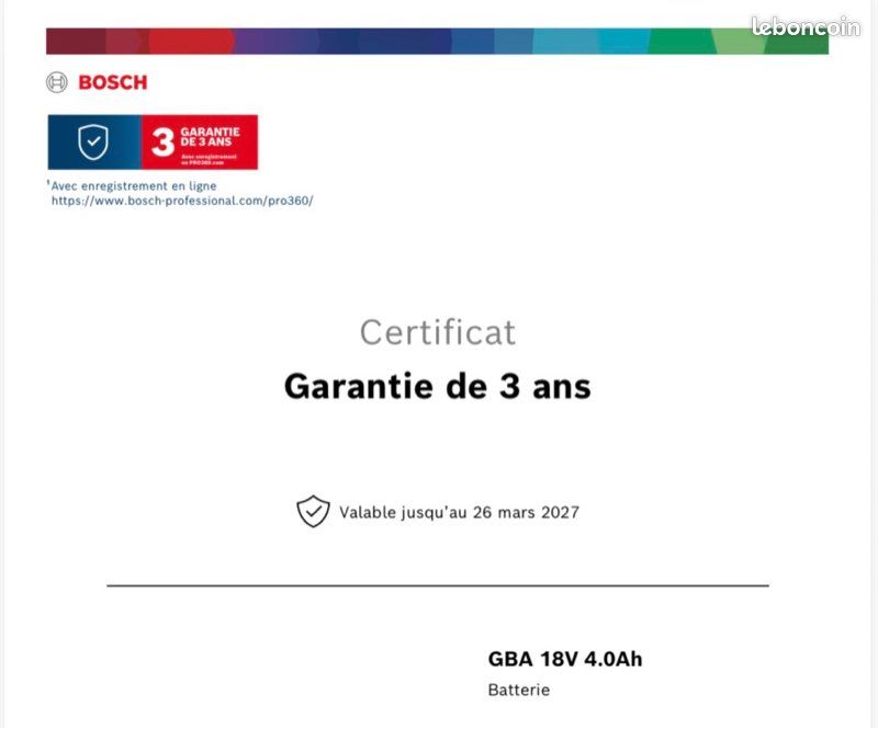 Visseuse à choc Bosch Professional GDR 18V-200 Brushless 200 Nm + batterie 4 Ah – Garantie 2027 (image 9)