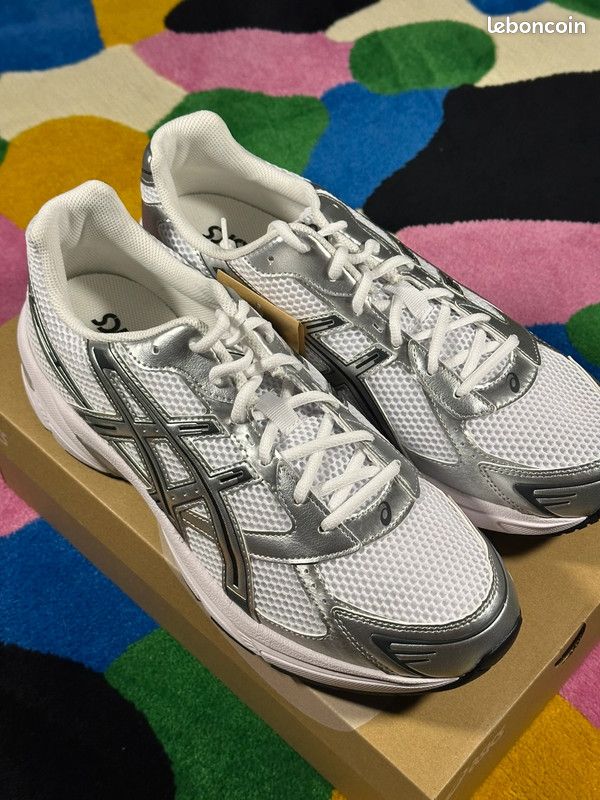 ASICS Gel-1130 White Pure Silver 48 1201B020-100 Taille 42