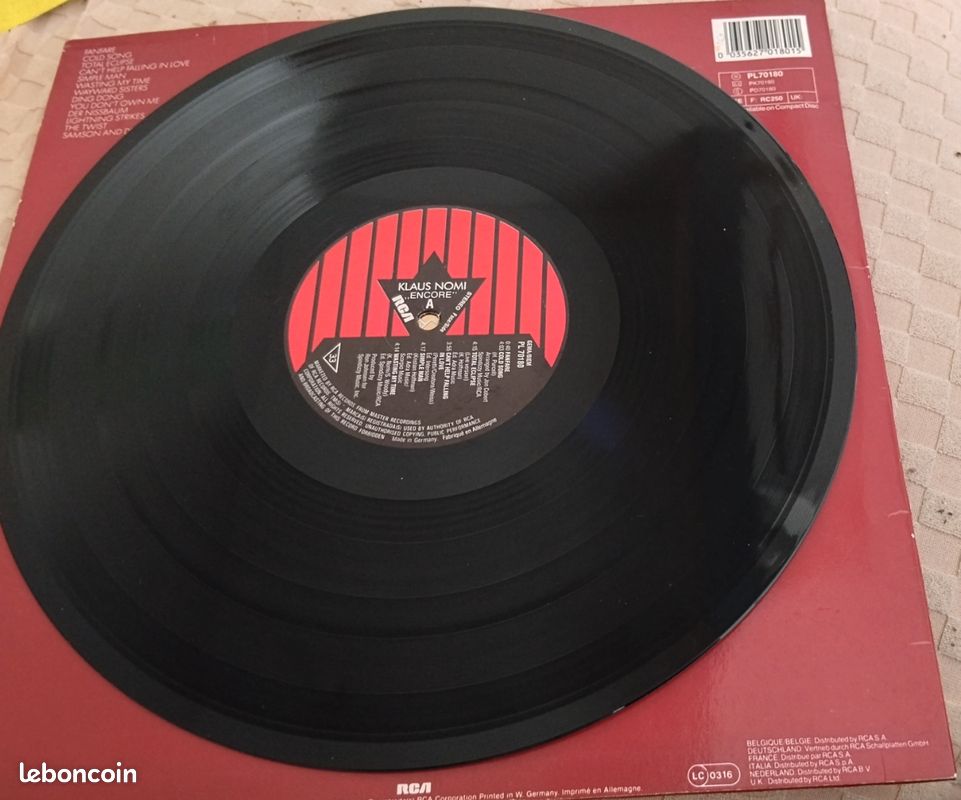 Klaus Nomi encore 33 tours (image 3)