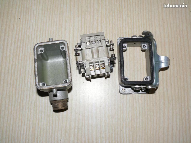(🔌6) Connecteurs Harting 6P+T 16A (image 6)