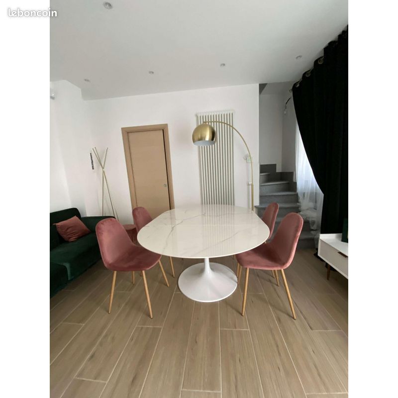 Rare pied de table tulipe design 70's original (image 4)