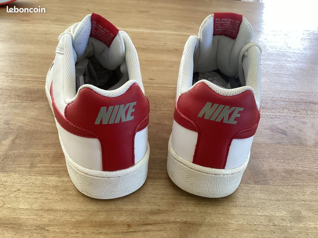 Red Nike Royale Slip On Royale Tab Nike Court Royale Red And White