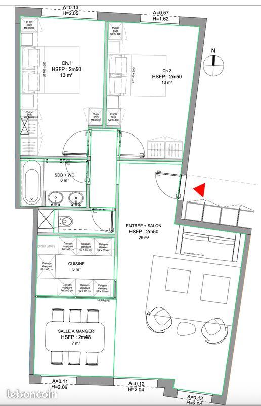 Appartement 4 pièces 110 m² · à Chartres · 110 m² · 280 000 €