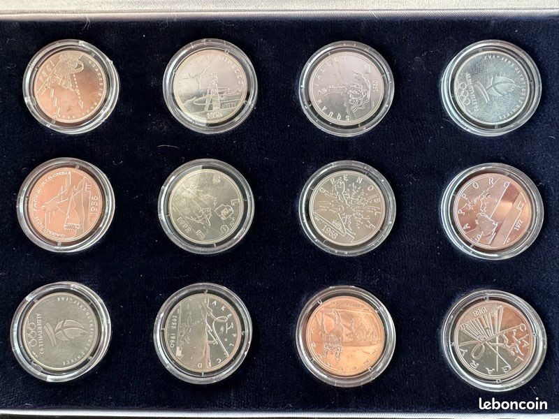 Coffret Monnaie de Paris – 12 médailles argent 950‰ – JO Albertville 1992 (image 2)