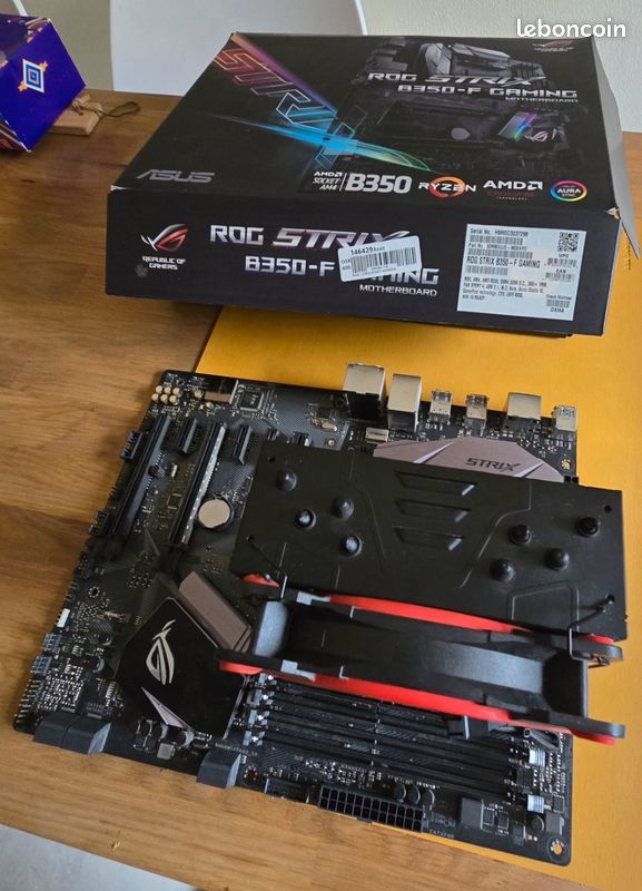 ⚠️ Kit upgrade complet AM4 – Ryzen 7 1800X + ROG Strix B350‑F + 