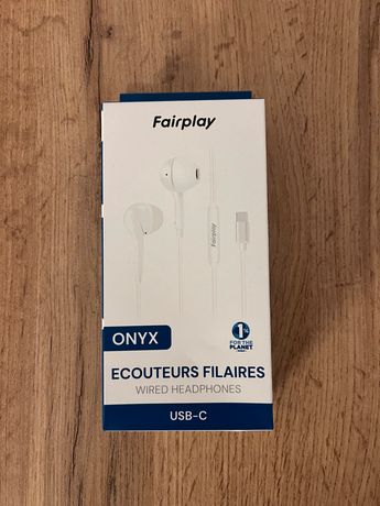 FAIRPLAY ONYX Ecouteurs USB-C (Blanc) - Fairplay