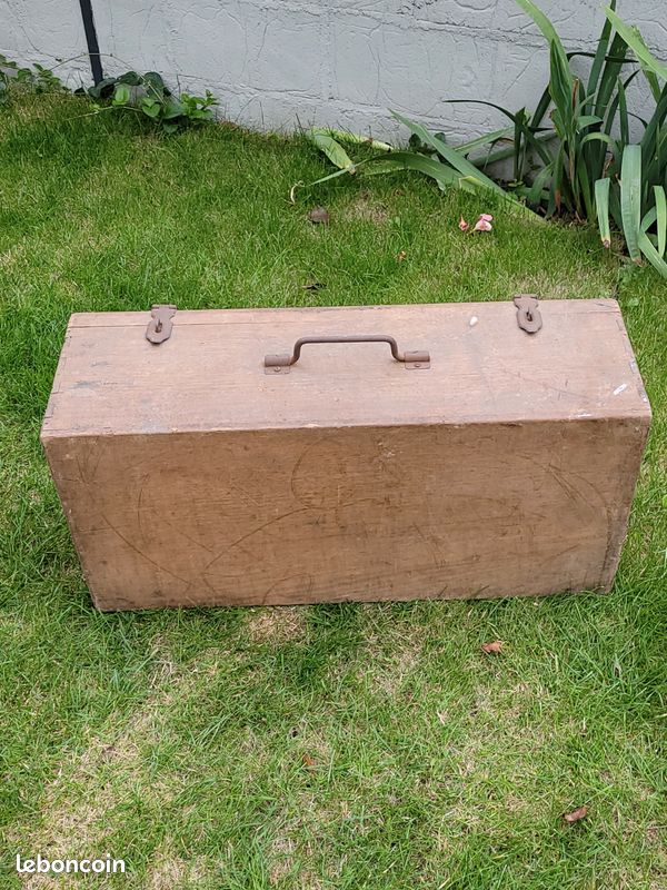Valise en bois - ancien (image 4)