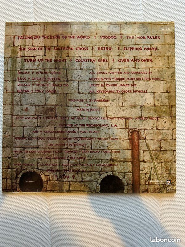 Black Sabbath - Mob rules (Vinyle) (image 2)