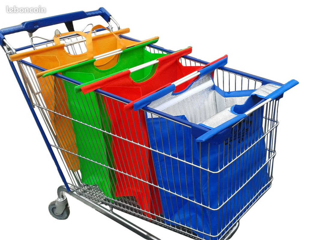 Sacs de courses pour caddies - 250 Lots de 4 sacs (image 1)