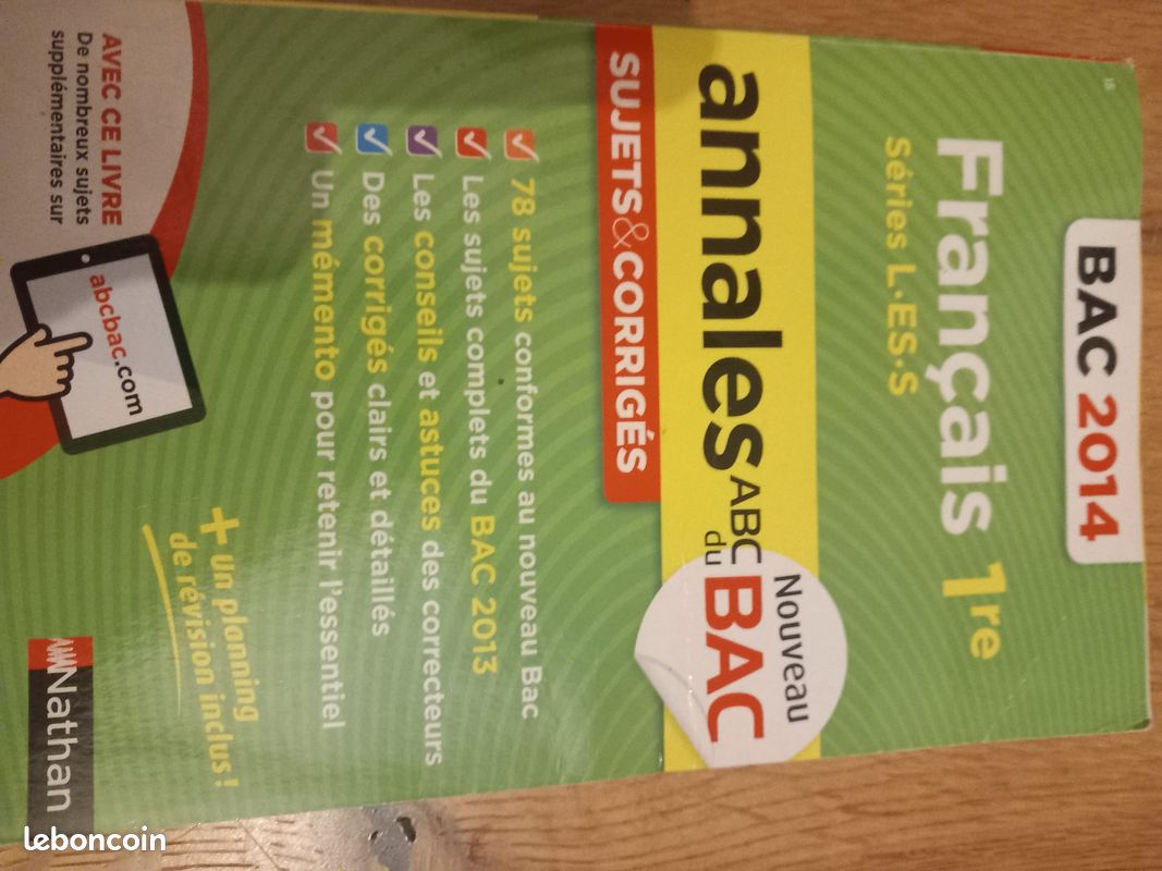 Annales bac de Français (image 1)