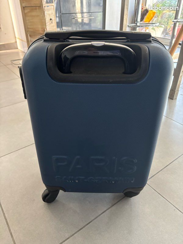 Valise Cabine 4 Roues Design Paris Tour Eiffel Avec Motif 2CV – Trolley Rigide Original
