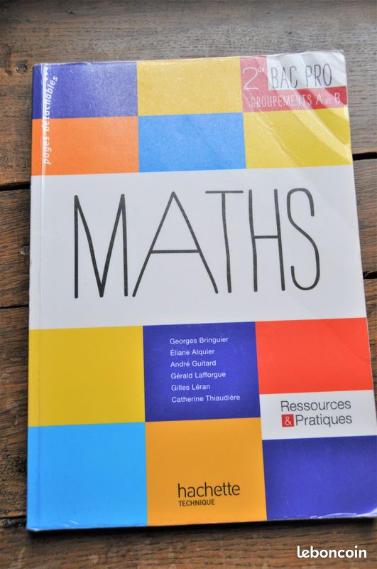 Donne Livre seconde Maths groupement SEN bac pro. Urgent (image 1)