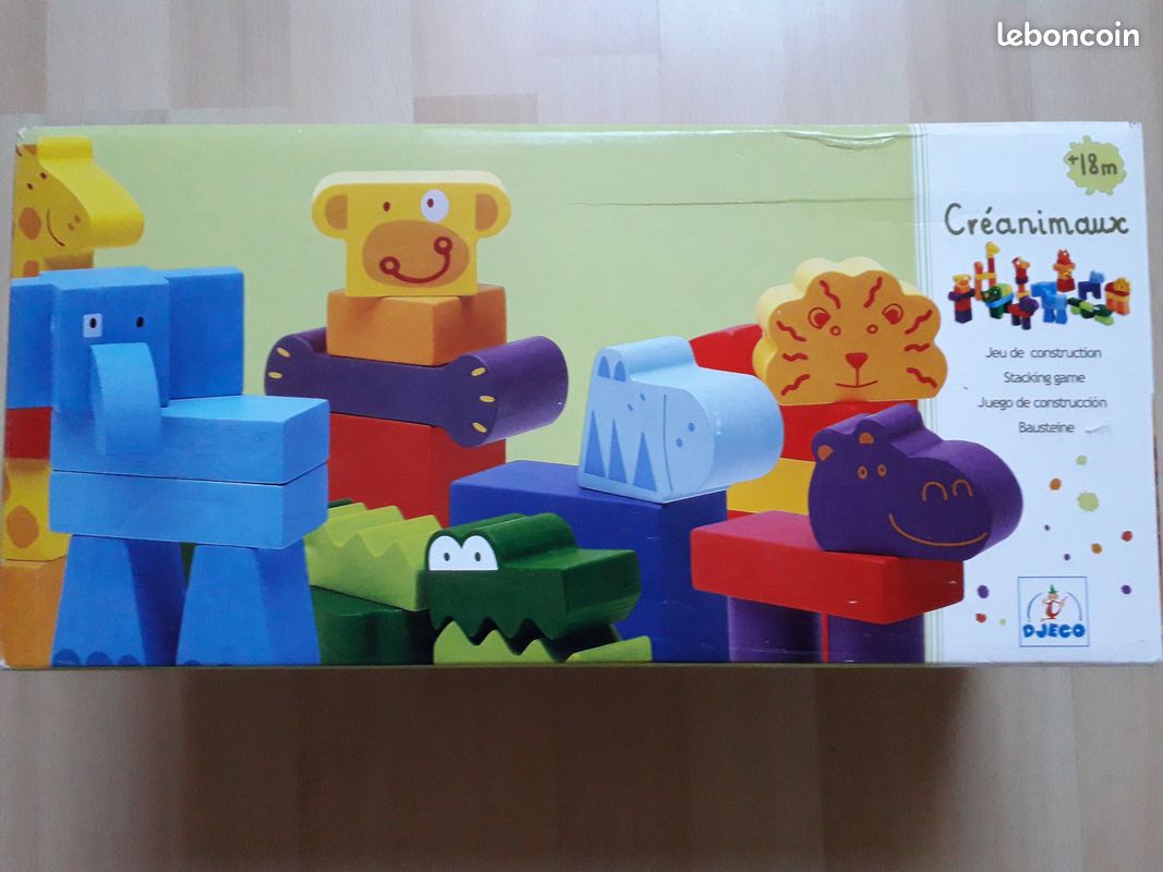 Jeu de construction en bois (dans son emballage d'origine) (image 1)