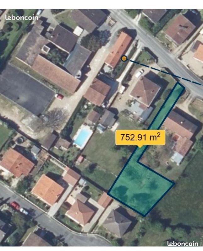 Terrain constructible avec CU · à Bergerac · 44 990 €