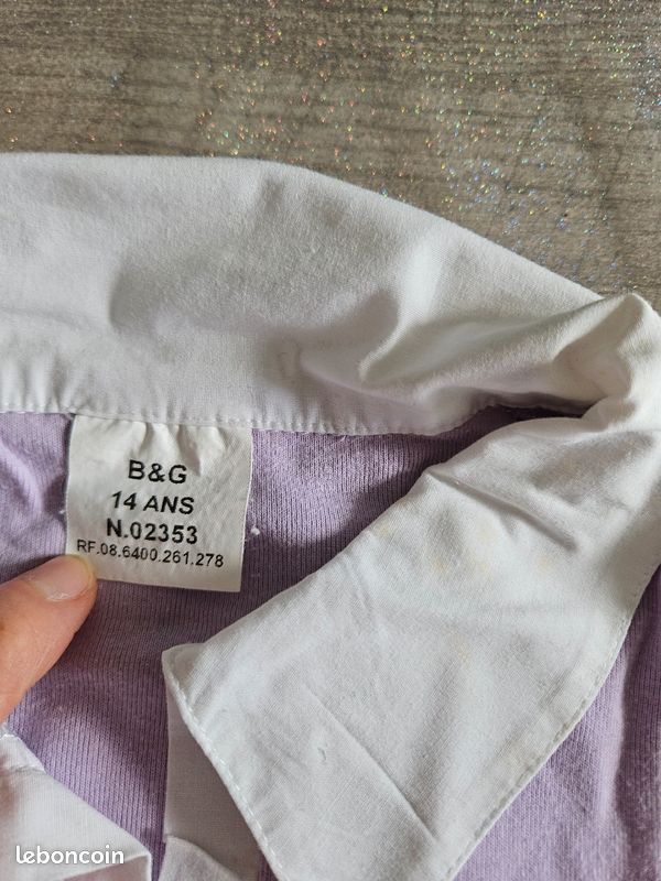 Polo manches courtes fille 12/14 ans (image 6)