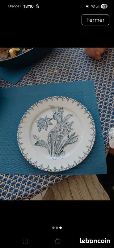 Assiette Terre de Fer vintage (image 1)