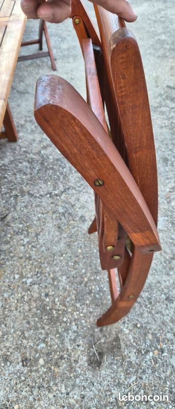 Table en teck + 6 chaises (image 11)