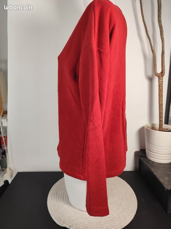 Sweat rouge - Pull & Bear Taille S (image 4)