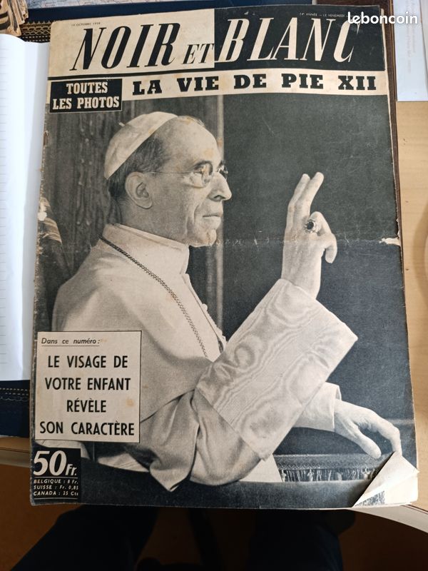 (A62)- Lot de 8 magazines anciens "Noir et Blanc"de 1958: numéros 683, 686, 688, 689, 707, 710, 712 et 713 (image 6)