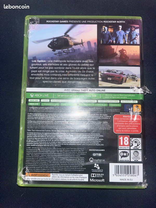 Jeux Xbox 360 GTA Grand Theft Auto V (image 2)