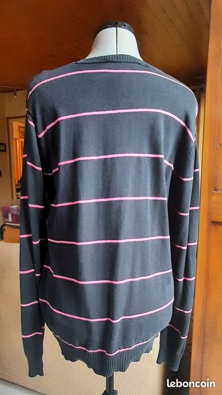 Pull Teddy Smith Rose Framboise Taille L - Homme, Occasion En Très Bon état