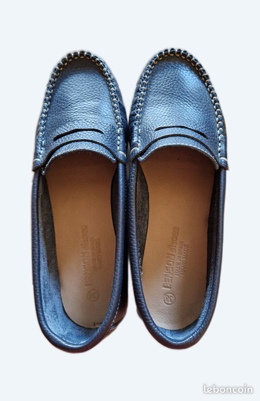 Mocassin Chaussures Benson NICOLA BENSON Men's Designer Blue
