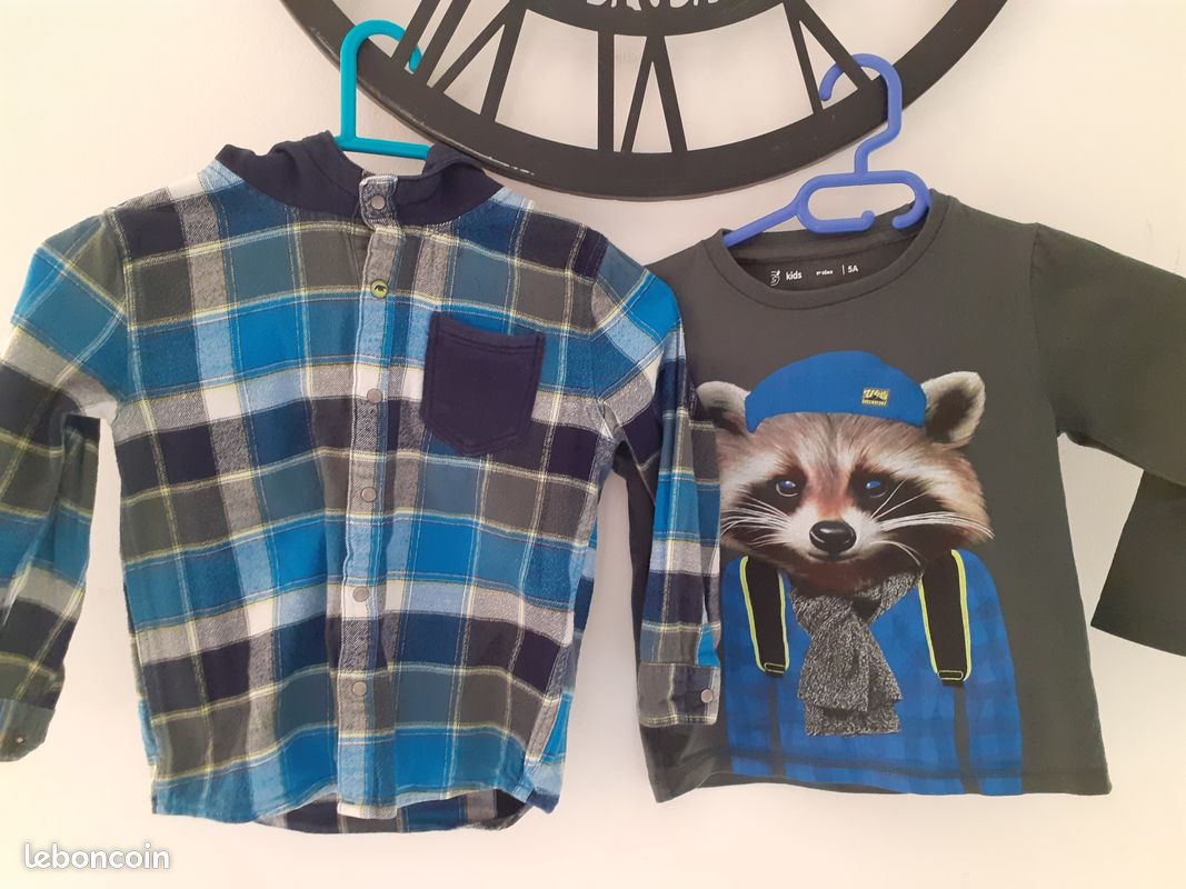 Chemise + tee shirt (image 1)