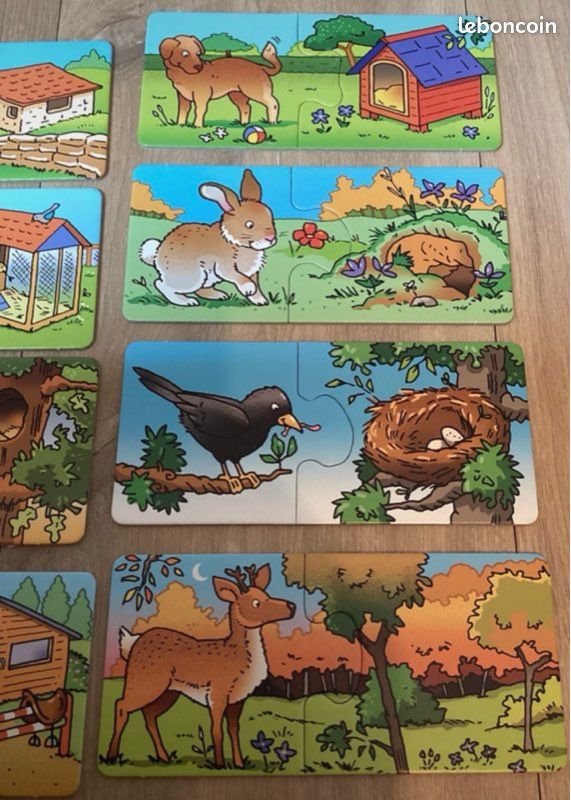 Jeu Où vivent-ils ? (12 puzzles de 2 pièces) (image 6)