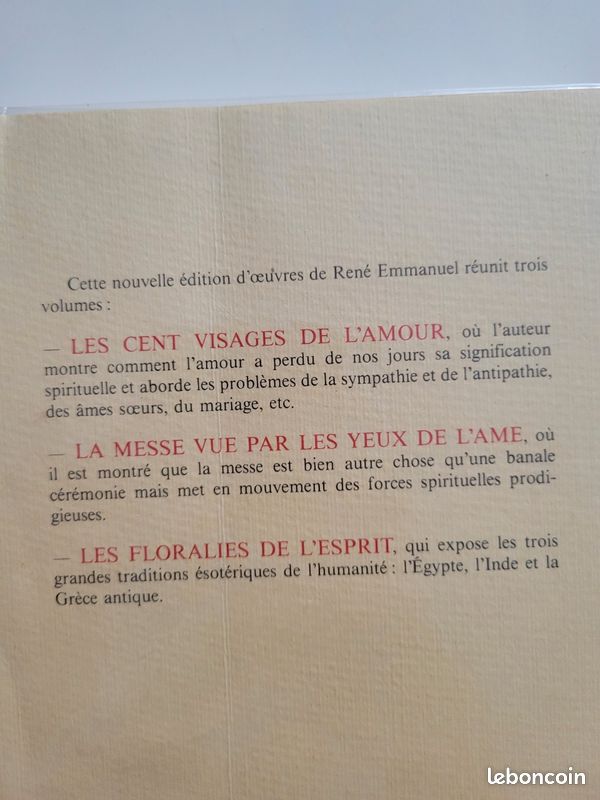 Les cent visages de l'amour la messe vue par les yeux de l'ame les floralies de l'esprit (image 3)