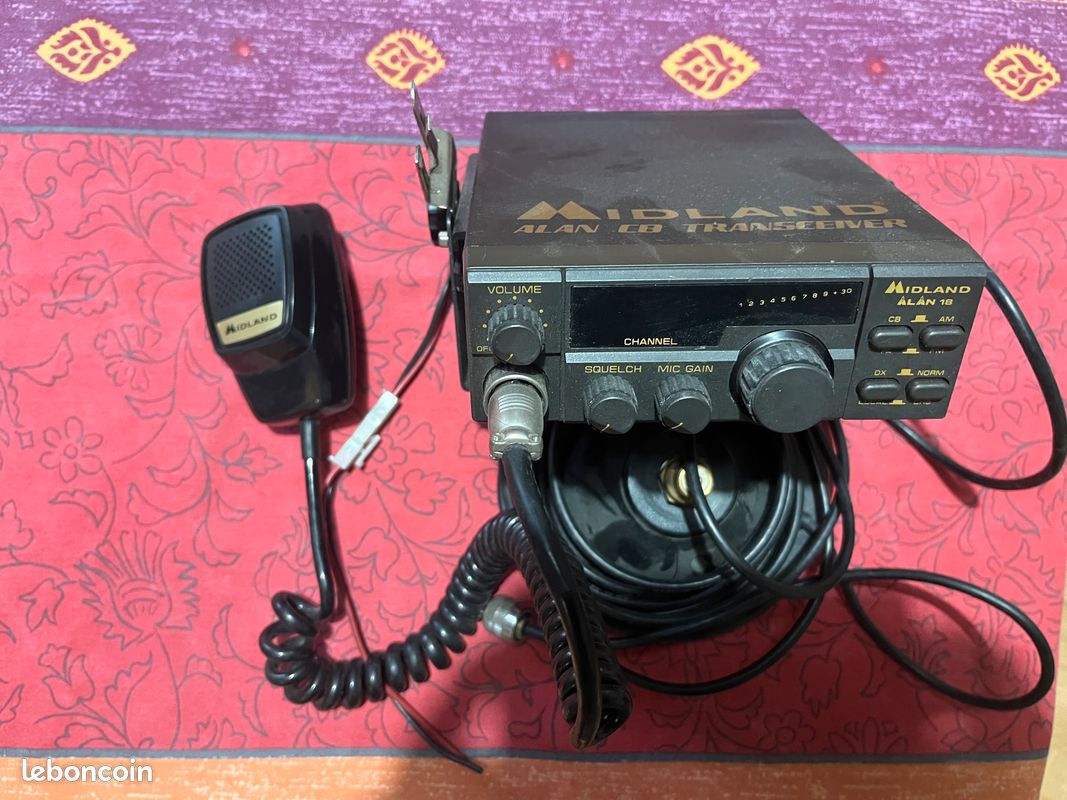 Haut-parleur CB 3W 8 Ohm Pour Radio Midland Alan - Occasion Très Bon état - Compatible Nombreux Modèles