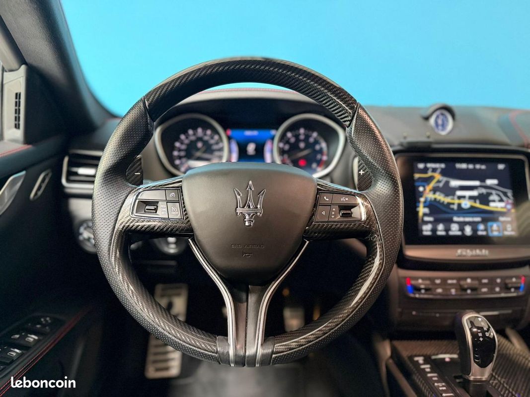 MASERATI GHIBLI 3.0i V6 350 BVA GRANSPORT PACK CARBONE (image 13)