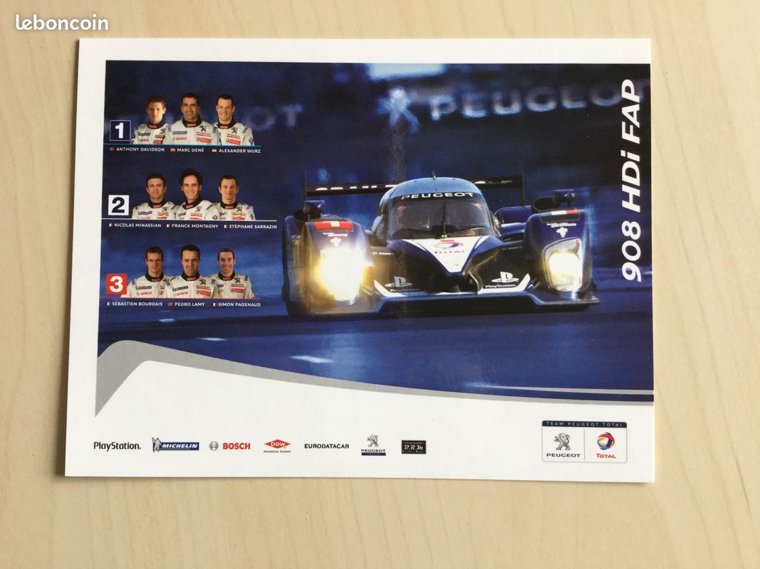 Carte postale Peugeot Sport 908 HDI FAP (image 1)