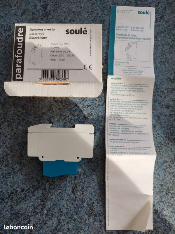 Parafoudre AQUATEL RTC SOULE (image 4)